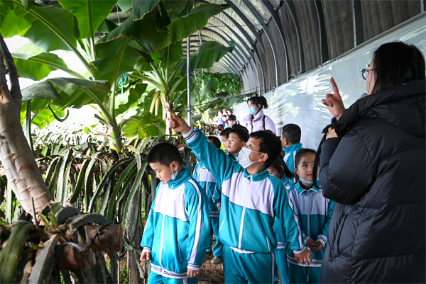 园艺师为住民讲授植物养护学问